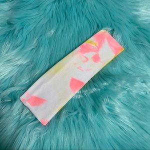 Neon tie-dye headband